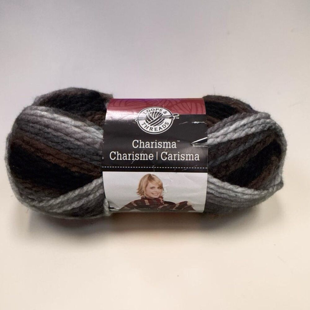 Loops & Threads Charisma Yarn -  Ashes 15 - 100 % Acrylic - 109 Yds / 3.5 oz